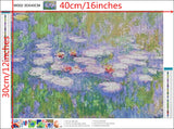 NIHO-JIUMA Diamond Painting Kits Water Lilies, DIY 5D Full Drill Diamond Art Gift for Adult/Teen, Home Decoration (30 X 40 cm / 12 X 16 inches) NIHO-JIUMA