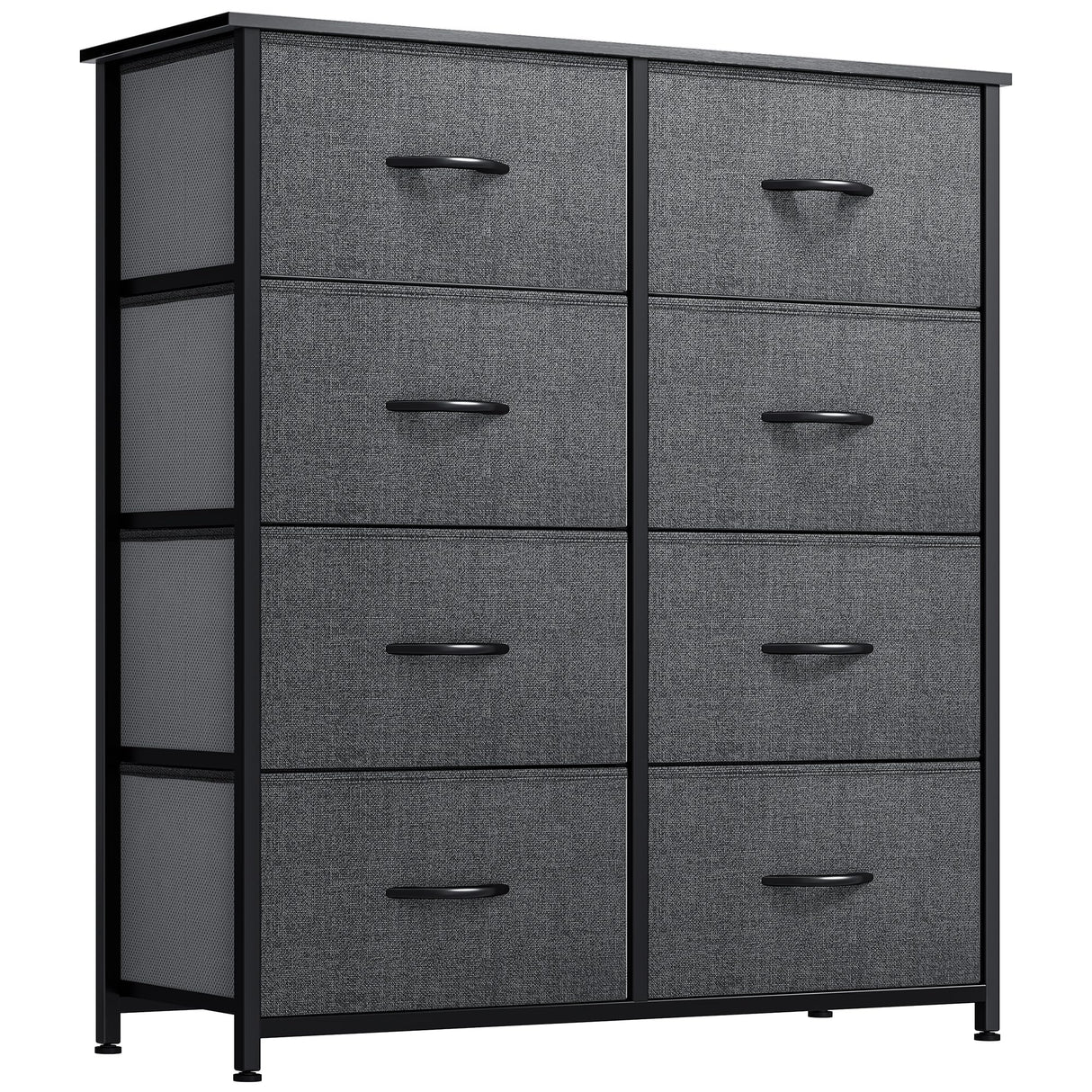 DWVO Dresser for Bedroom, Fabric Dresser with 8 Drawers, Tall Dresser, Chest of Drawers for Closet, Living Room DWVO