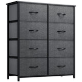 DWVO Dresser for Bedroom, Fabric Dresser with 8 Drawers, Tall Dresser, Chest of Drawers for Closet, Living Room DWVO