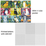 300 Piece Puzzle for Adults-Cats and Flowers | Recycled Cardboard Jigsaw Puzzles 300 Pieces | Challenging Family Activity Great Gift Idea for Family Friends | Difficult Puzzles Size 20.5X 15 inches Edsjegn