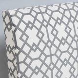 Christopher Knight Home Kassi Fabric Accent Chair, Grey Geometric Patterned Christopher Knight Home