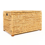 happimess HPM9005A Anada Wicker Weave 30" Storage Trunk, Wooden Frame/Water Hyacinth, Farmhouse, Transitional, Coastal, Rustic for Office, Dorm Room, Living-Room, Bedroom, Dining-Room, Natural happimess