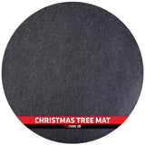 Drymate Christmas Tree Stand Mat (28”), Protects Floors from Spills and Scratches, Absorbent, Waterproof, Machine Washable, Durable, (Made in The USA)(Charcoal) Drymate