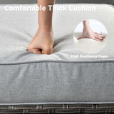 ovios Patio Furniture Set, 5 Pieces Outdoor Wicker Rattan Sofa Couch with Chairs, Ottomans and Comfy Cushions, All Weather High Back Conversation Set Garden Backyard, Grey ovios