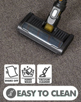 LUMI Indoor Door Mat, Non Slip Rubber Backing Ultra Thin Door Mat, Easy Clean Low Profile Door Mats for Inside House, Patio, Brown 24"x36" LUMI