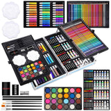 Halobios Art Supplies, 144-Piece Deluxe Art Set Professional Art Kit with Portable Aluminum Case, Crafts Drawing Painting Kit for Gifts Adults Kids Artists Halobios
