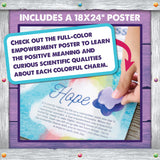 MindWare Dig It Up! Rainbow Shaped Discovery for Girls - Kit Includes 13 Charms for Find, 2 Chiseling Tools, Hammer, Excavation Brush, Sponge, Poster and Guidebook - Ages 4 and Up MindWare