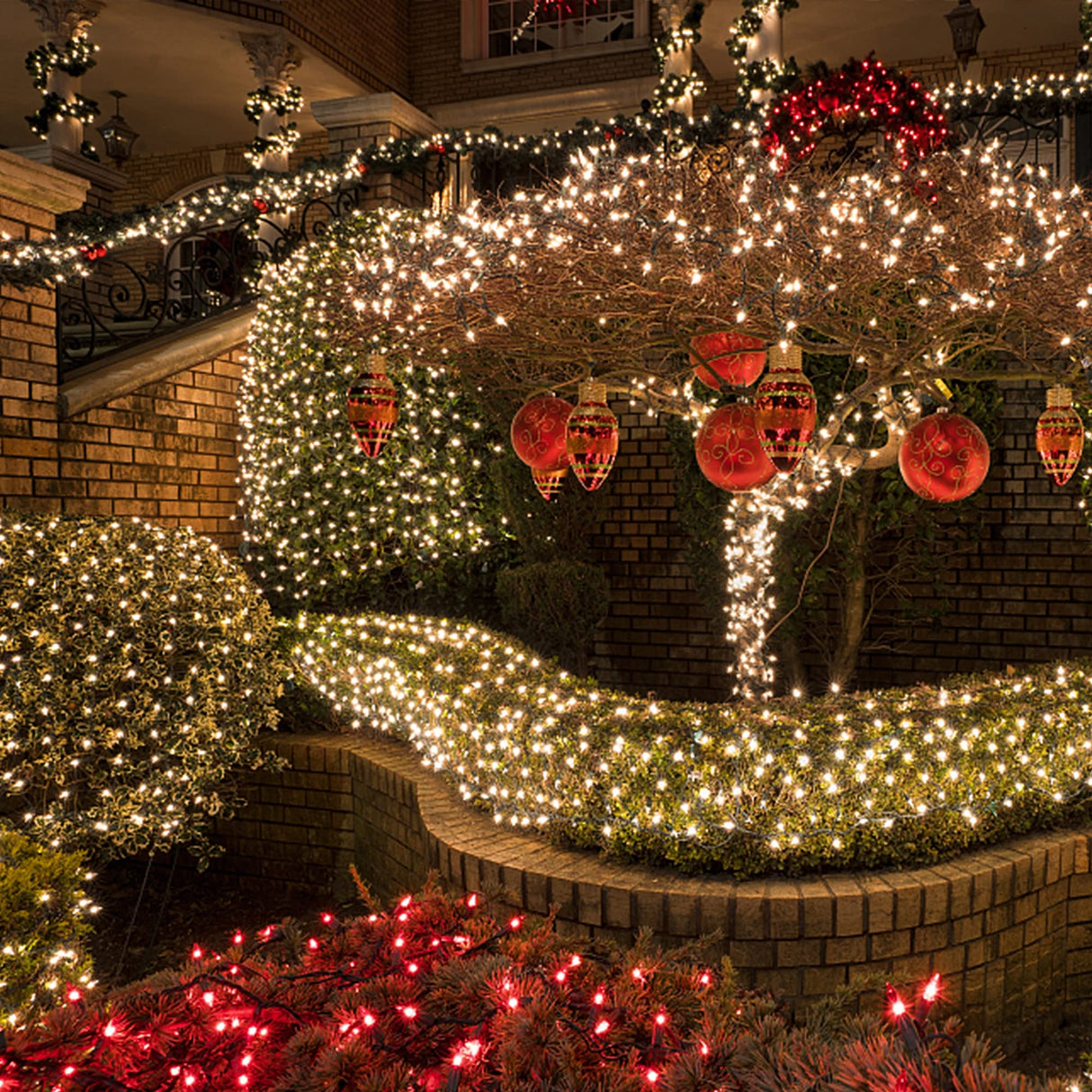 Home Lighting 66ft Christmas Decorative Mini Lights, 200 LED Green Wire Fairy Starry String Lights Plug in, 8 Lighting Modes, for Indoor Outdoor Xmas Tree Wedding Party Decoration (Warm White) HOME LIGHTING