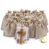 Personalized Olive Wood Comfort Cross Hand Carved from Bethlehem | Holy Land Handmade Catholic Wooden handheld crosses | Palm Holding, Praying cross Perfect Religious gift for all Christian occasions PHLG