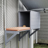 PawHut Catio Outdoor Cat Enclosure, 94.5" Extra Large Walk-in Cat House with Waterproof Cover, 2 Resting Boxes, 7 Jumping Platforms, Chicken Run Coop, Rabbit Hutch, Feral Cat Shelter for Multiple Cats PawHut