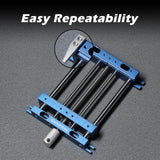 Genmitsu Upgrade Aluminum Bench Vise Clamp, High-Precision CNC Router Clamp for Unique Shaped Woodworking & Metalworking Milling Project, Size 23.8 x 16.8 x 4.1cm, Clamping Range 0-14.5cm Genmitsu