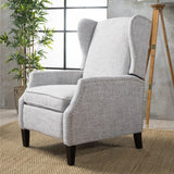 GDFStudio Christopher Knight Home Wescott Traditional Fabric Recliner, Light Grey Tweed GDFStudio