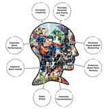 Aquarius DC Comics Puzzle Cast (3000 Piece Jigsaw Puzzle) - Officially Licensed DC Comics Merchandise & Collectibles - Glare Free - Precision Fit - 32 x 45 Inches AQUARIUS