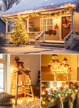 Brightown 50 Ft 1000 LED Christmas Cluster Lights Outdoor, White Wire LED Decorative Christmas Tree Lights with Remote & 8 Modes, Waterproof String Lights for Xmas Party Garden Decor, Warm White Brightown