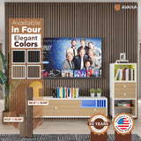 Avana Acoustic Wood Wall Panels – 94.4 X 12.6 Inch Walnut Acoustic Panels 2 PCs – Wall Panels For Interior Wall Decor For Homes, Offices, Studios – Sturdy And Durable Wood Panels For Wall Avana