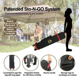 CROWN SHADES 11x11 Pop Up Gazebo, Patented One Push Outoor Canopy Tent with Wheeled STO-N-Go Cover Bag, Pop Up Canopy with Netting for Patio, Backyard (11x11, Beige & Coffee) CROWN SHADES