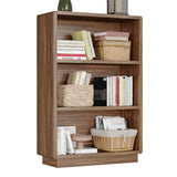 ChooChoo 3-Tier Bookcase, Wooden Bookshelf, Farmhouse Bookshelf with Open Storage, Tall Bookcase for Bedroom and Home Office, Brown Walnut ChooChoo