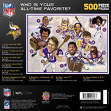 MasterPieces 500 Piece Sports Jigsaw Puzzle for Adults - NFL Minnesota Vikings All-Time Greats - 15x21 Masterpieces