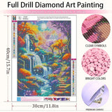 Landscape Diamond Painting Kits for Adults - Scenery Diamond Art Kits for Adults, Round 5D Forest Gem Art Kit for Adult DIY Crafts Kit Gift Home Wall Decor Gifts (16x12 inch) xackcme