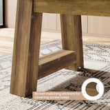 Tribesigns 70.5'' Long Dining Table for 6-8, Farmhouse Wooden Kitchen Table with Sturdy Legs, Large Rectangle Dinner Furniture for Home, Dining Room, Brown Tribesigns