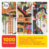Cross & Glory - Fantastical Treehouse Escape - 1000 Piece Jigsaw Puzzle for Adults | Whimsical Art Style | Fun Puzzle Challenge for Adults and Families | 20x27 Inches | Satin Finish Cross & Glory
