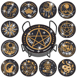 Xuhal 12 Pcs Tarot Diamond Painting Coasters Kits DIY Tarot Diamond Art Coasters with Holder DIY Drinks for Adults Craft Supplies Art Gift, 12 Styles Xuhal