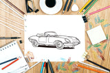 Classic Cars Coloring Book: A Collection of 50 Iconic Classic Cars | Relaxation Coloring Pages for Kids, Adults, Boys, and Car Lovers WoodArtSupply