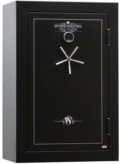 STEELWATER GUN SAFES New Improved Heavy Duty E.M.P Proof, 39 Long Gun, 60 MInute Fire Protection, Auto LED LIghts, Dehumidifier, Door Organizer, Interior Outlet, for Rifles and more. AMLD593924-EMP