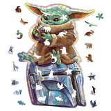 Wooden Puzzles for Adults, 200 Pieces Uniquely Irregular Animal Shaped Wooden Jigsaw Puzzles, Creative Gift for Teenagers and Adults, 7.9x11.8 Inch WHJSG