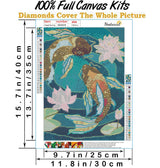 Hestarcul 5D Diamond Painting Kit,Abstract Koi Diamond Art Kits for Adults Round Full Drill,Paint with Diamonds for Gift,Wall Décor Hestarcul