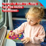 Sticker Art Activity, 20 Animals With 1660 Foam Stickers in 10 Colors - Fun DIY Craft Kits Travel Game for Kids, Boys & Girls SpriteGru