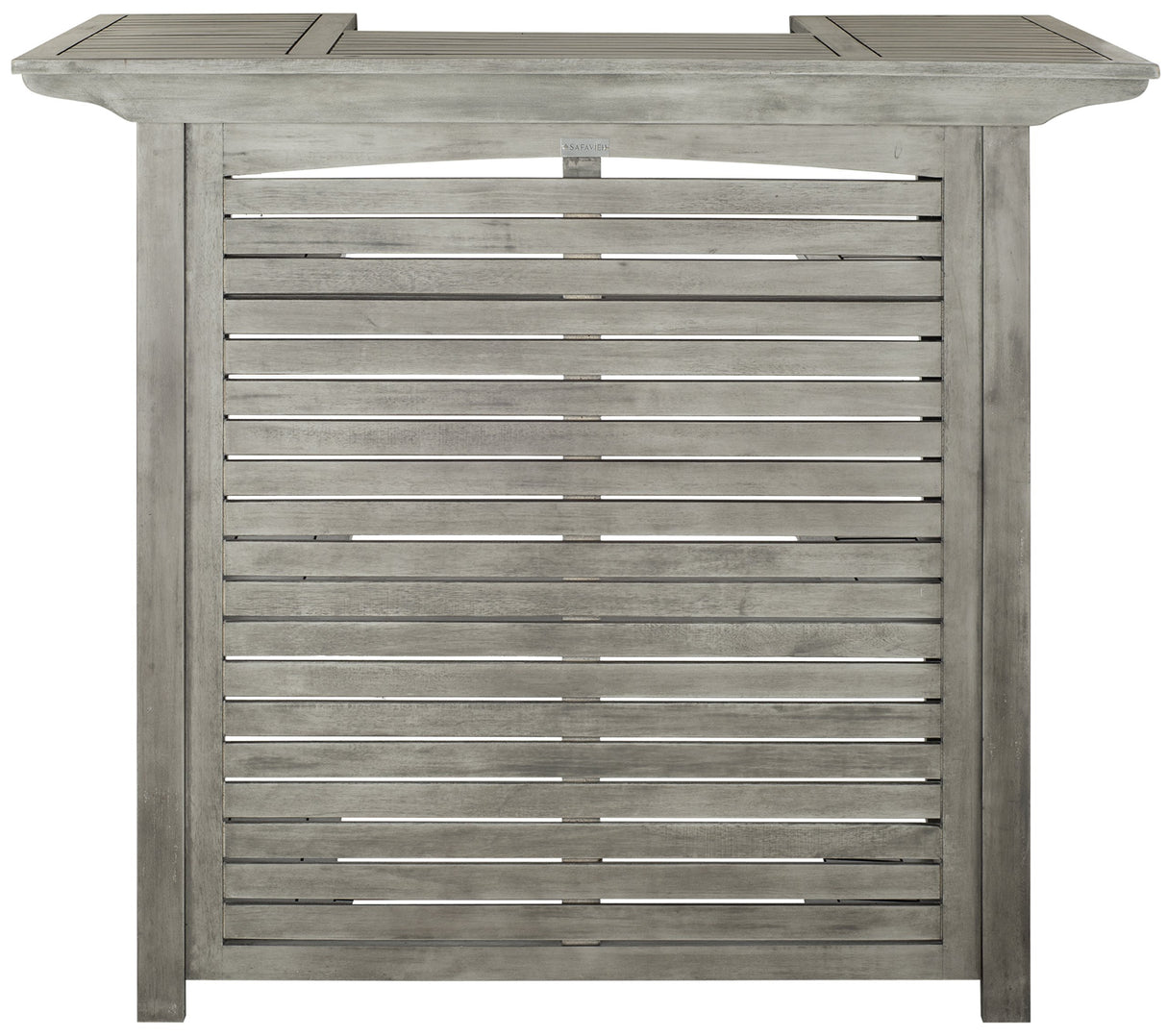 Safavieh Outdoor Living Collection Monterey Washed Bar Table, Grey Safavieh