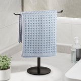 Towel Rack T-Shape Hand Holder for Bathroom,Headband and Lightweight Bathroom Racks,Kitchen Black Holder,Stainless Steel Waterproof Counter Organizer niffgaff