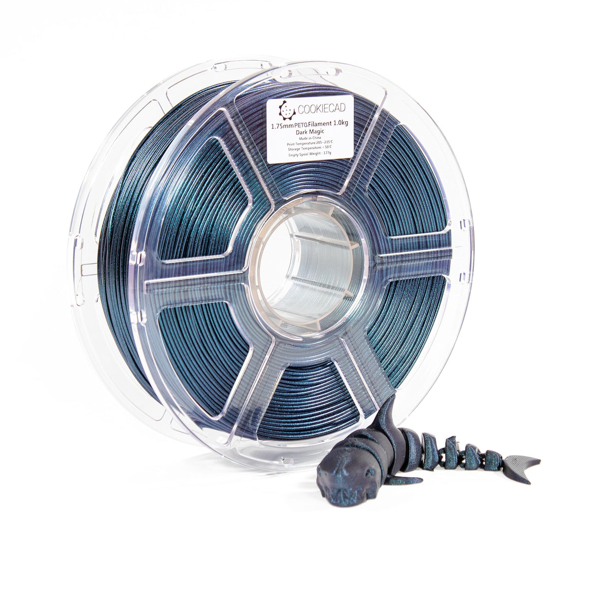 Cookiecad ABS Filament 1.75mm 1kg Iridescent 3D Printer Filament - Dark Magic Elixir ABS Cookiecad