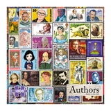 Re-marks Famous Authors Postage-Stamp Collage Puzzle, 1000 Piece Jigsaw Puzzle for All Ages Re-Marks