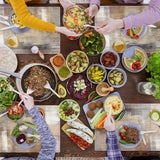 Emvency Farmhouse Placemats Set of 4, 12x18 Inch Modern Abstract White and Brown Art Painting Table Mats for Outdoor Home Party Kitchen Dining Decoration Emvency