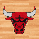 DIAMOND DOTZ NBA Chicago Bulls Basketball Diamond Painting Kits for Adults - Diamond Art Kits a Relaxing Creative Craft Kit with Dotz Gems 12.6"x12.6" DIAMOND DOTZ
