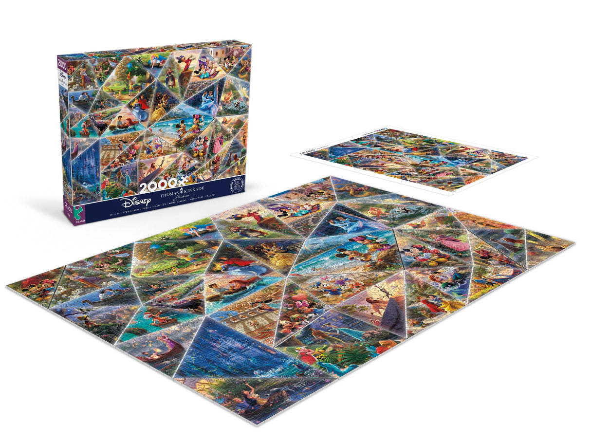 Ceaco - Thomas Kinkade - Disney Collage - 2000 Piece Jigsaw Puzzle Ceaco