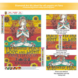 FORLAND Inspirational Diamond Painting Kits for Adults Beginners - 5D DIY Sunflower Full Drill Diamond Kits Painting Crafts for Home Wall Decor, Diamond Art Kits,12x16inch FORLAND