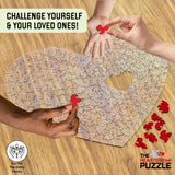 The Heartbreak Puzzle Crystal Clear Acrylic Puzzle (220 Pieces) | Impossible Puzzle for Adults Having Laser Cut Puzzle Pieces - Perfect DIY Gift for Your Family & Friends Gifts for him Gifts for Her The HEARTBREAK PUZZLE