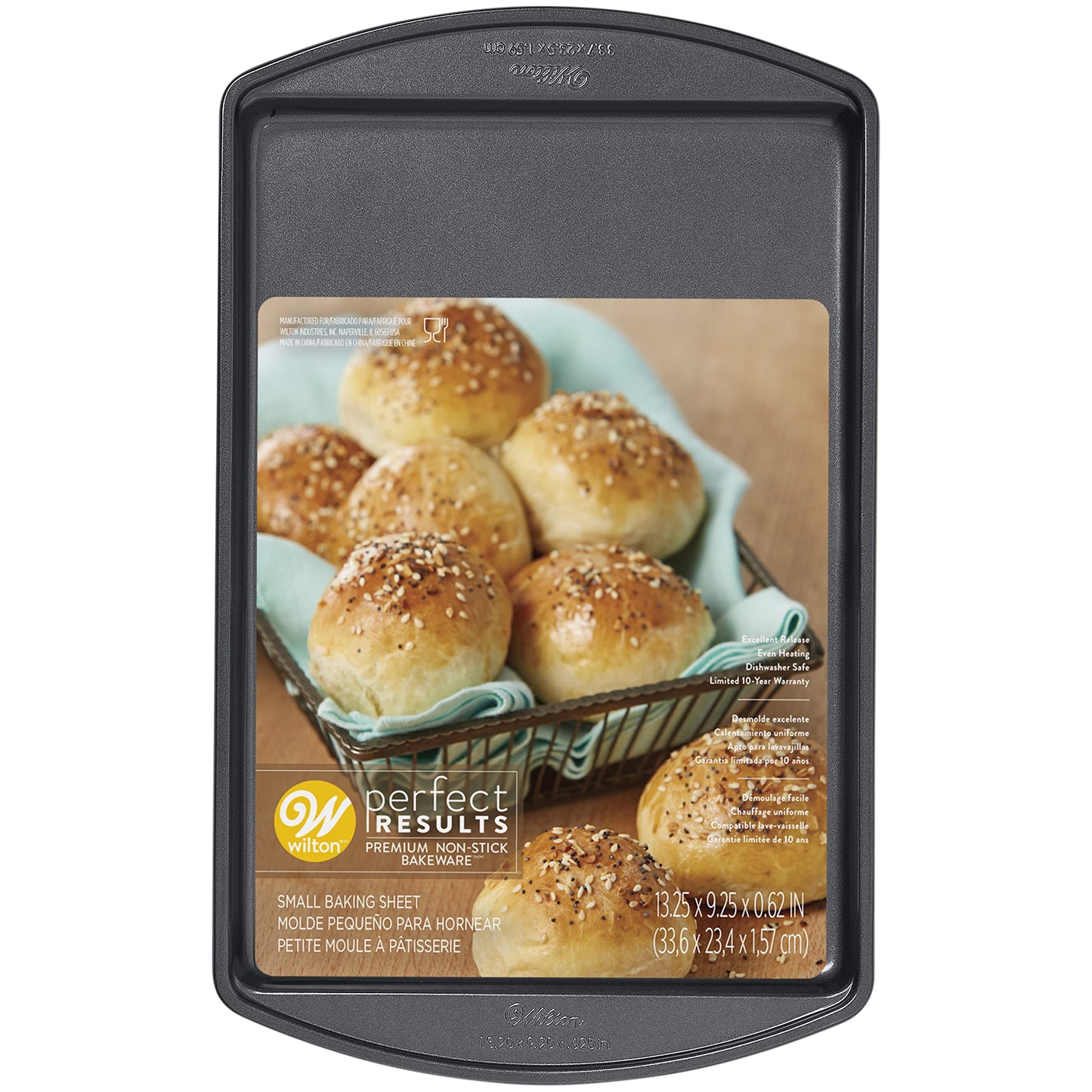 Wilton Perfect Results Premium Non-Stick Bakeware Cookie Sheet, 13.25 x 9.25 Inch