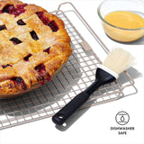OXO Good Grips Natural Pastry Brush | Natural Boar Bristles | Non-slip Grip | Dishwasher Safe | Ideal for Butter, Oil, and Baking OXO