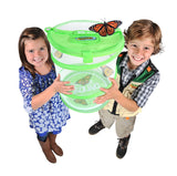 Nature Bound Butterfly Growing Kit - Live Caterpillar to Butterfly Project for Kids - Includes Voucher for Caterpillars, Green Pop-Up Enclosure, and STEM Learning Guide (Original Design) Nature Bound