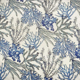 BELLEZE Accent Chair with Ottoman, Curved Back Living Room Chair, Stylish Barrel Club Chair and Footrest Set, Upholstered Round Tub Reading Chair for Bedroom - Lydia (Blue Coral) BELLEZE