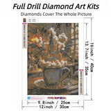ckdiluy Magic Diamond Art Kits for Adults, DIY Magical Dragon Diamond Painting Kits Round Castle Diamond Dots for Adults, 5D Full Drill Crafts for Home Wall Decor 12 X 16inch ckdiluy