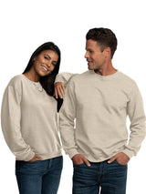 Fruit of the Loom Men's Eversoft Fleece Crewneck Sweatshirts, Moisture Wicking & Breathable, Sizes S-4X, Khaki Heather, Small Fruit of the Loom