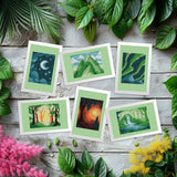 DIAMOND ART CLUB Wonders of Nature Part 2 Mini Dazzles™, Fun DIY Diamond Painting Kit for Adults, Diamond Art Canvas for Beginners, 4" x 6" (Pack of 6) DIAMOND ART CLUB