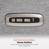 MCombo 62.2'' Wall Hugger Power Loveseat Recliner Sofa with Adjustable Headrest and USB & Type C Dual Charge Ports for Living Room, Office (Fabric, HL198M1) (Grey) MCombo