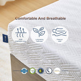 Aosha Queen Mattress,8/10/12 inch Memory Foam Mattress for Cool Sleep & Pressure Relief, Medium Firm Mattresses CertiPUR-US Certified/Bed-in-a-Box/Pressure Relieving (8 in, Queen) Aosha