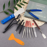 OLYCRAFT 23PCS 3D Printer Tool 3D Printer Nozzle Cleaning Tool Removal Tool Kit includes Putty Knife, Wire Brush, Wire Flush Cutter, Scraper Knife, Diamond Files and Tweezer for Cleaning 3D Printer OLYCRAFT